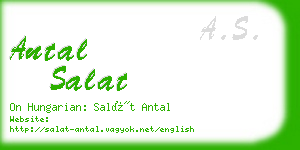 antal salat business card